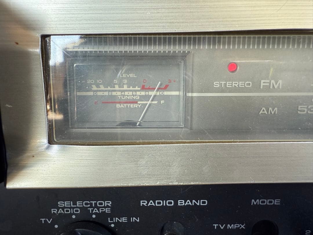 【O-2050】National TV付ラジカセ TR-3010 ジャンク