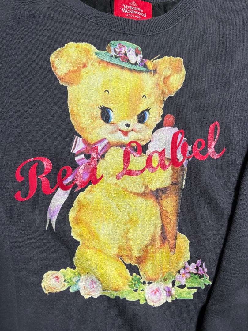 ヴィヴィアン クリーピーベア 長袖 黒 ロング トレーナー オーブ