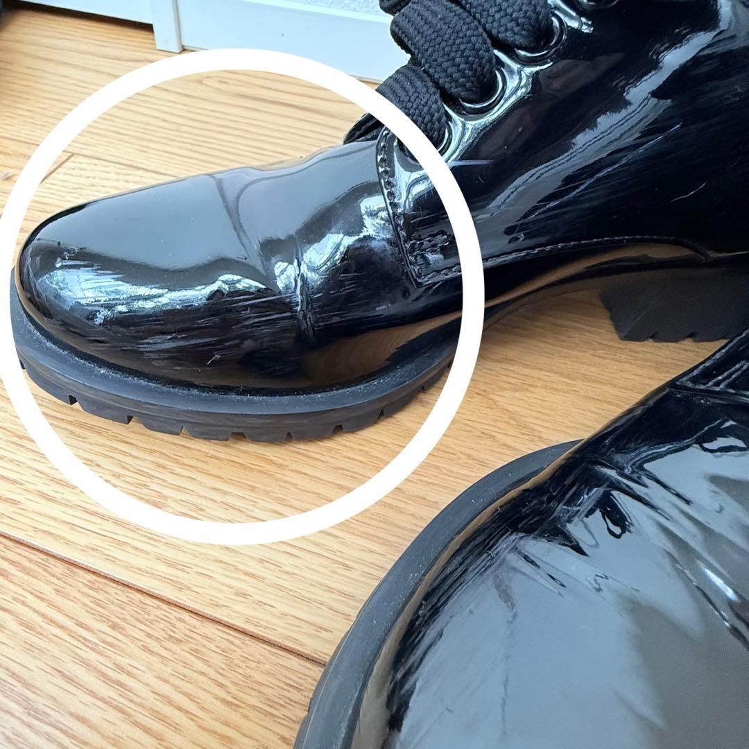 【1回のみ使用】miumiu レースアップシューズ ブラック ローファー