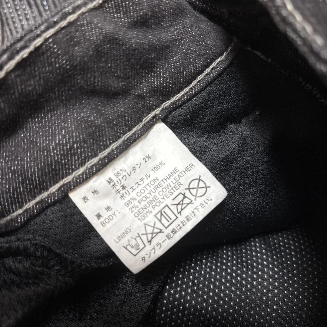 【新品タグ付 サイズL】DEGNER 牛革ヒートガード デニムパンツ DP-27