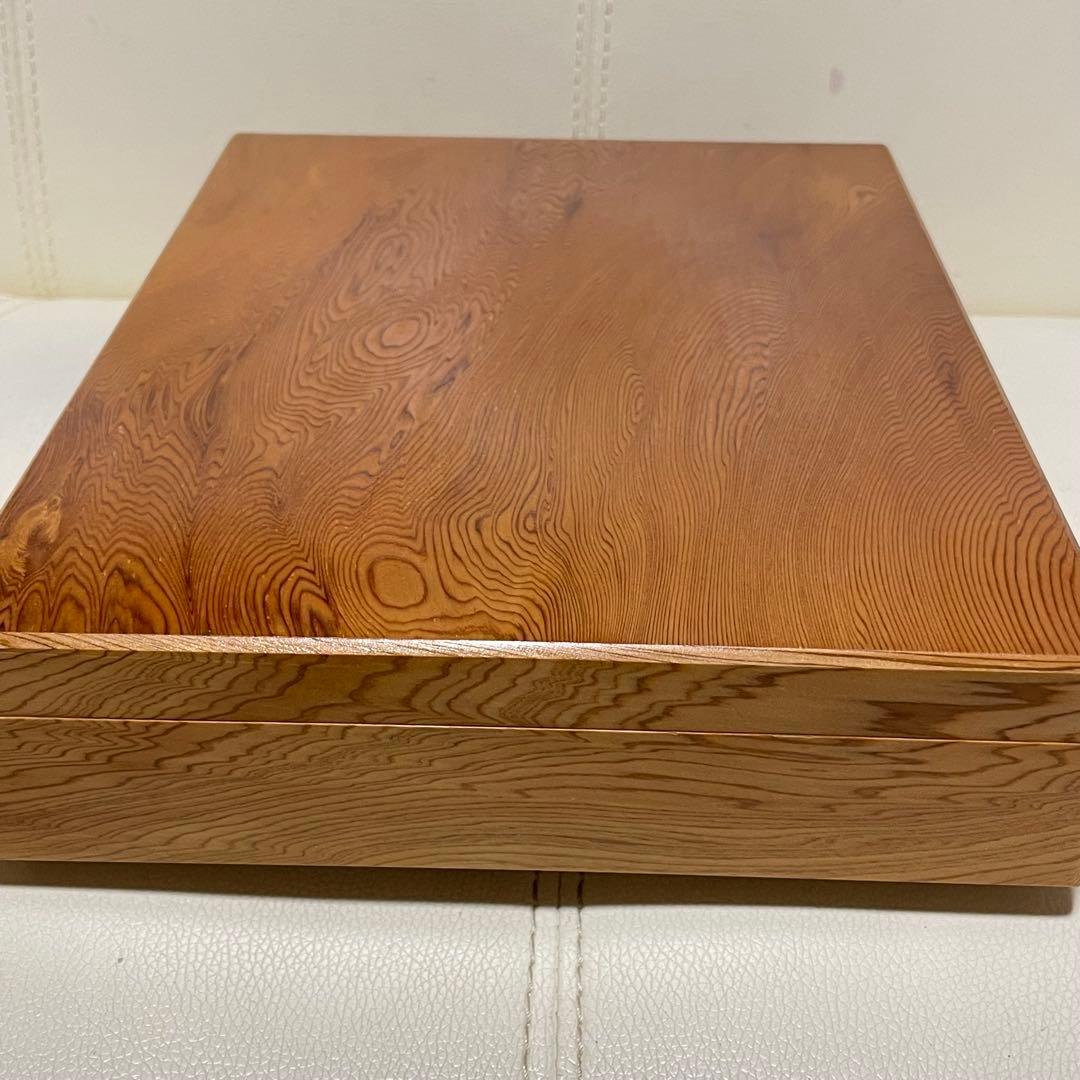 未使用品！ 屋久杉工芸 文箱 筆箱 木箱 千年の齢