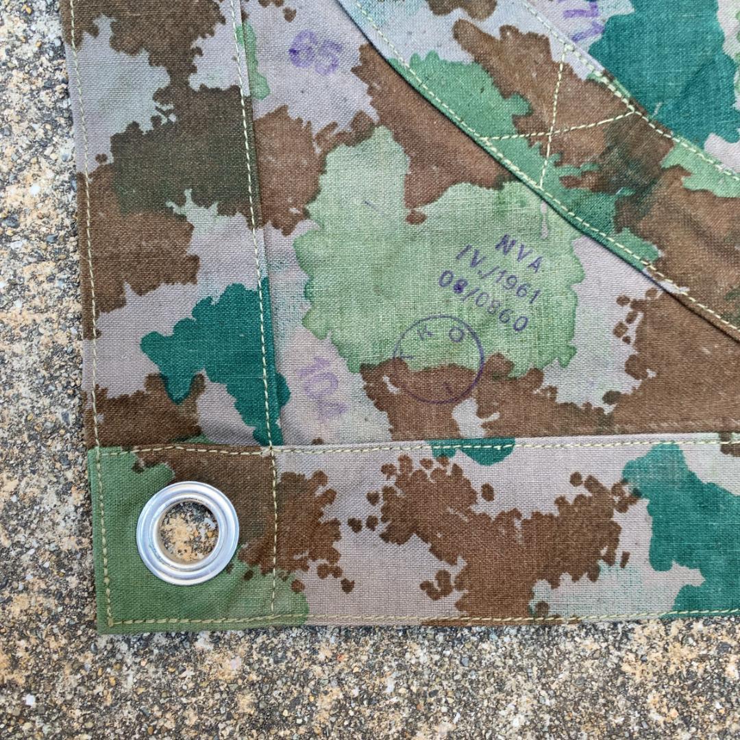 デッドストック 旧東ドイツ 人民軍 タープ ブルメンターン フローラルカモ