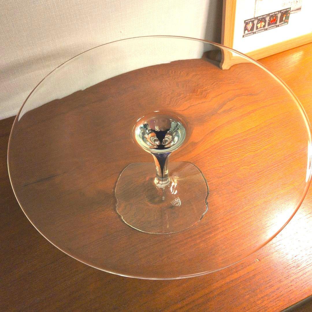 未使用　オレフォス　Orrefors　インターメッツォ ガラス　ケーキスタンド