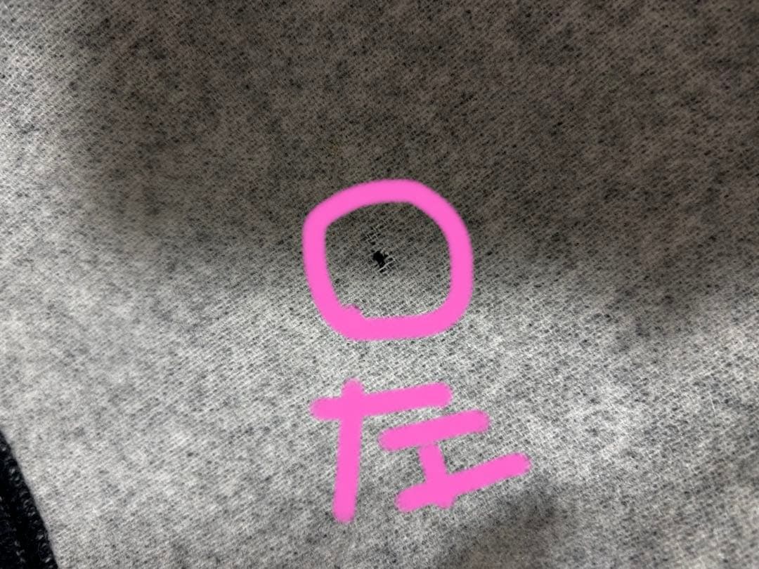 MONCLERモンクレールウールダウン付きポンチョ グレー/ブラック