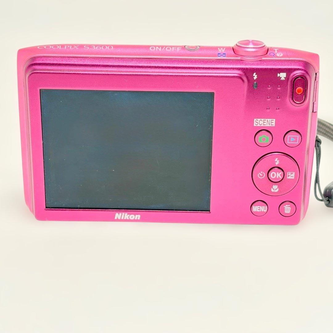 美品✨Nikon COOLPIX S3600 ピンク 動作確認済 送料無料 匿名
