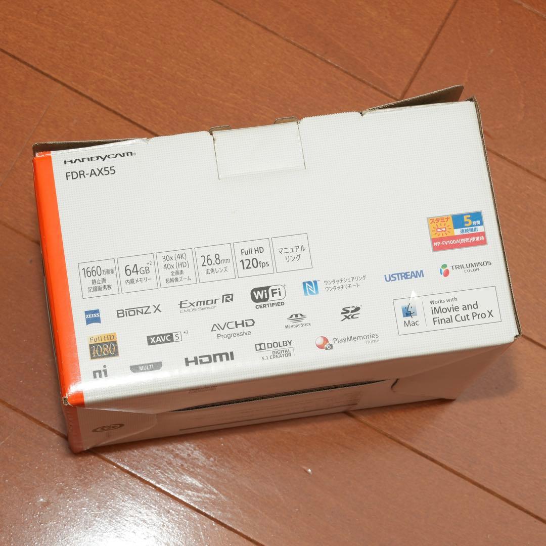 SONY FDR-AX55 4K Handycam 付属品多数