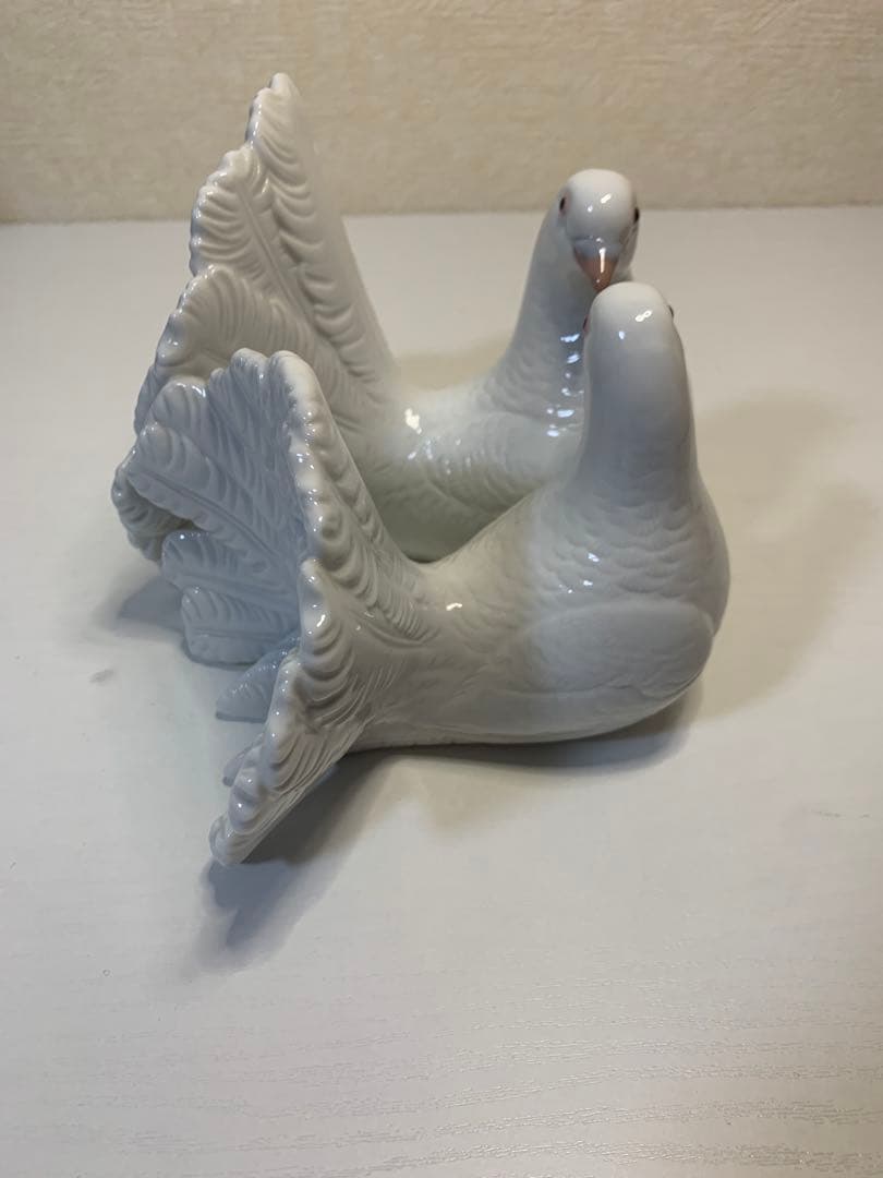 リアドロ　置物つがいの鳩　L L AＤＲＯ 置物 アンティーク フィギュリン