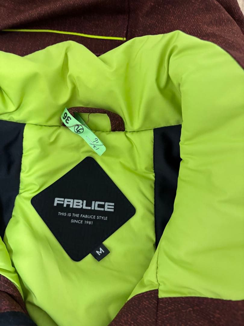 FABLICE バーガンディ スキーウェア UNISEX M