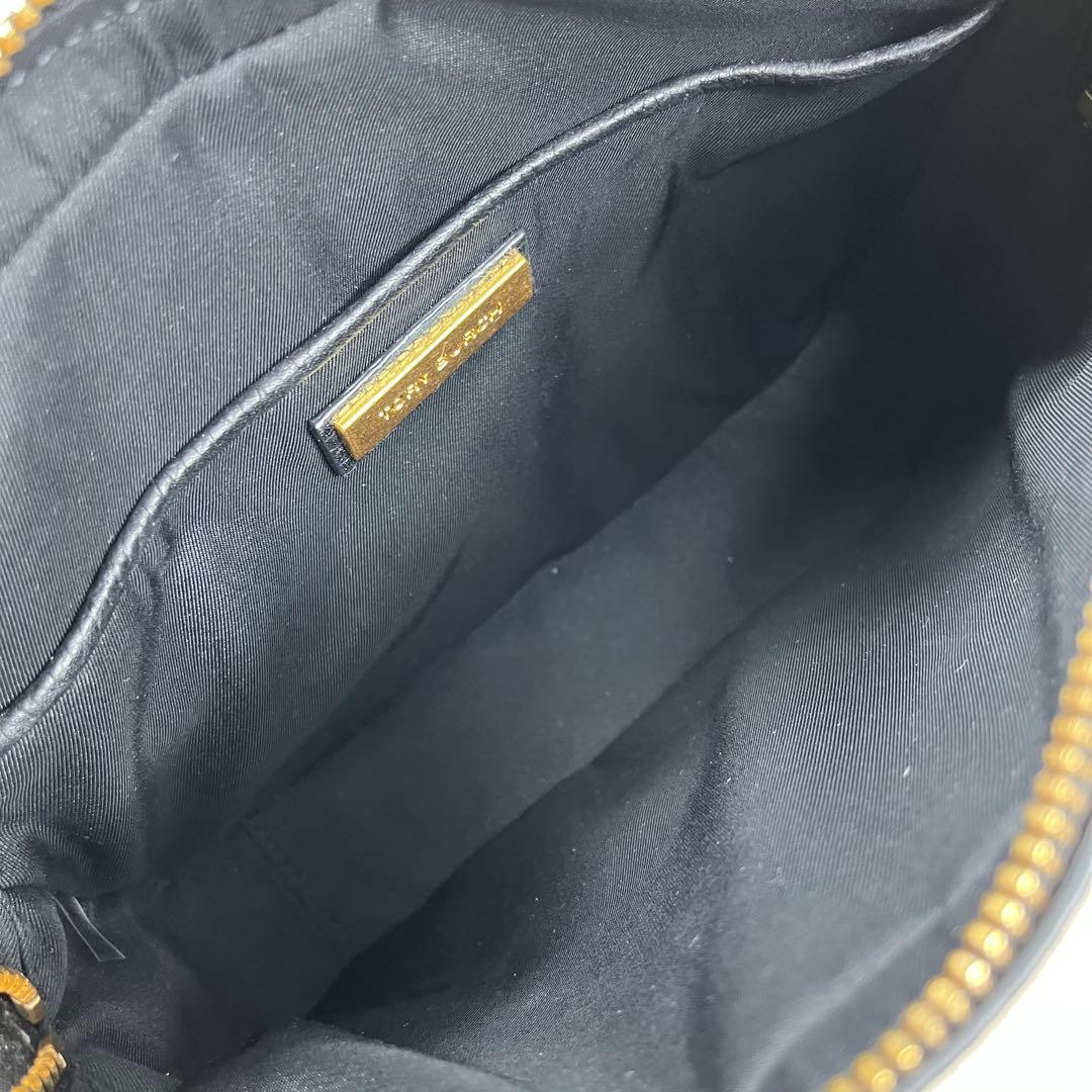 【極美品】 トリーバーチ ショルダーバッグ マックグロー 黒 レザー ゴールド