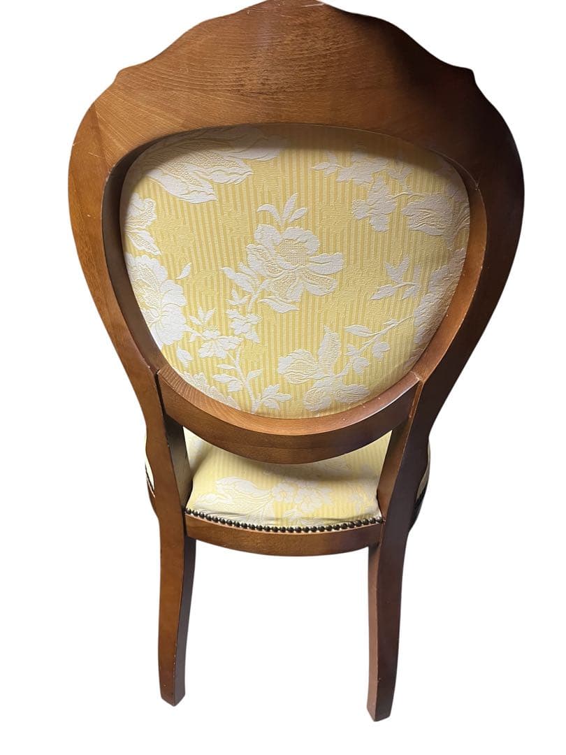 東京、千葉、埼玉、神奈川配送限定　アンティーク•ロココ 猫脚ダイニングチェア４脚