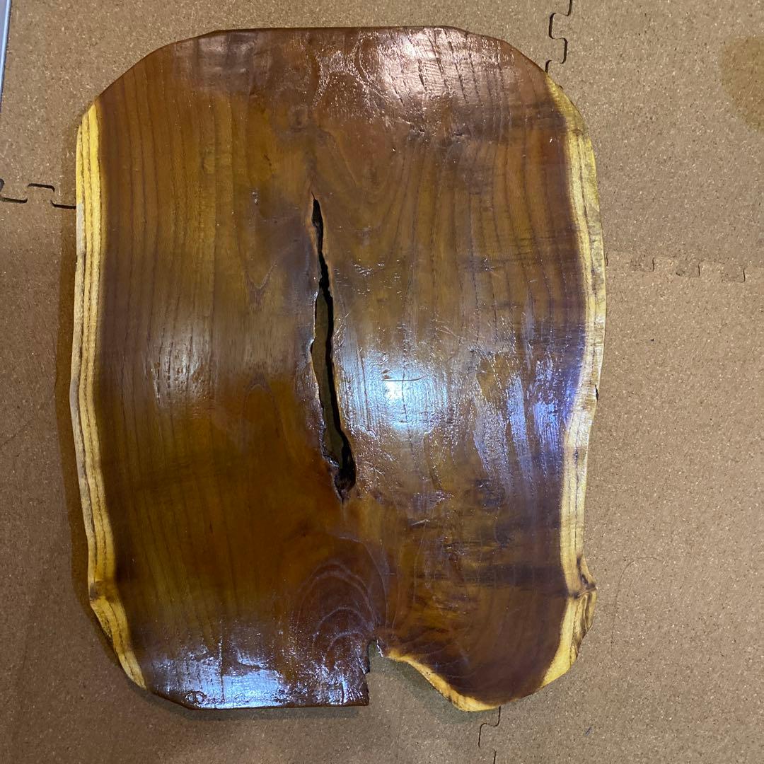 特上　桑の木の置物と置物台　木工　工芸品　ハンドメイド