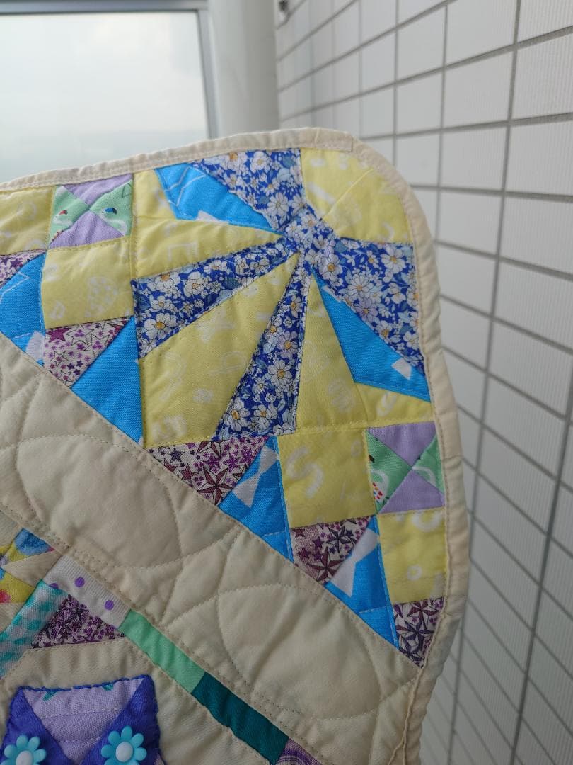 フクロウくん達　タペストリー　キルティング