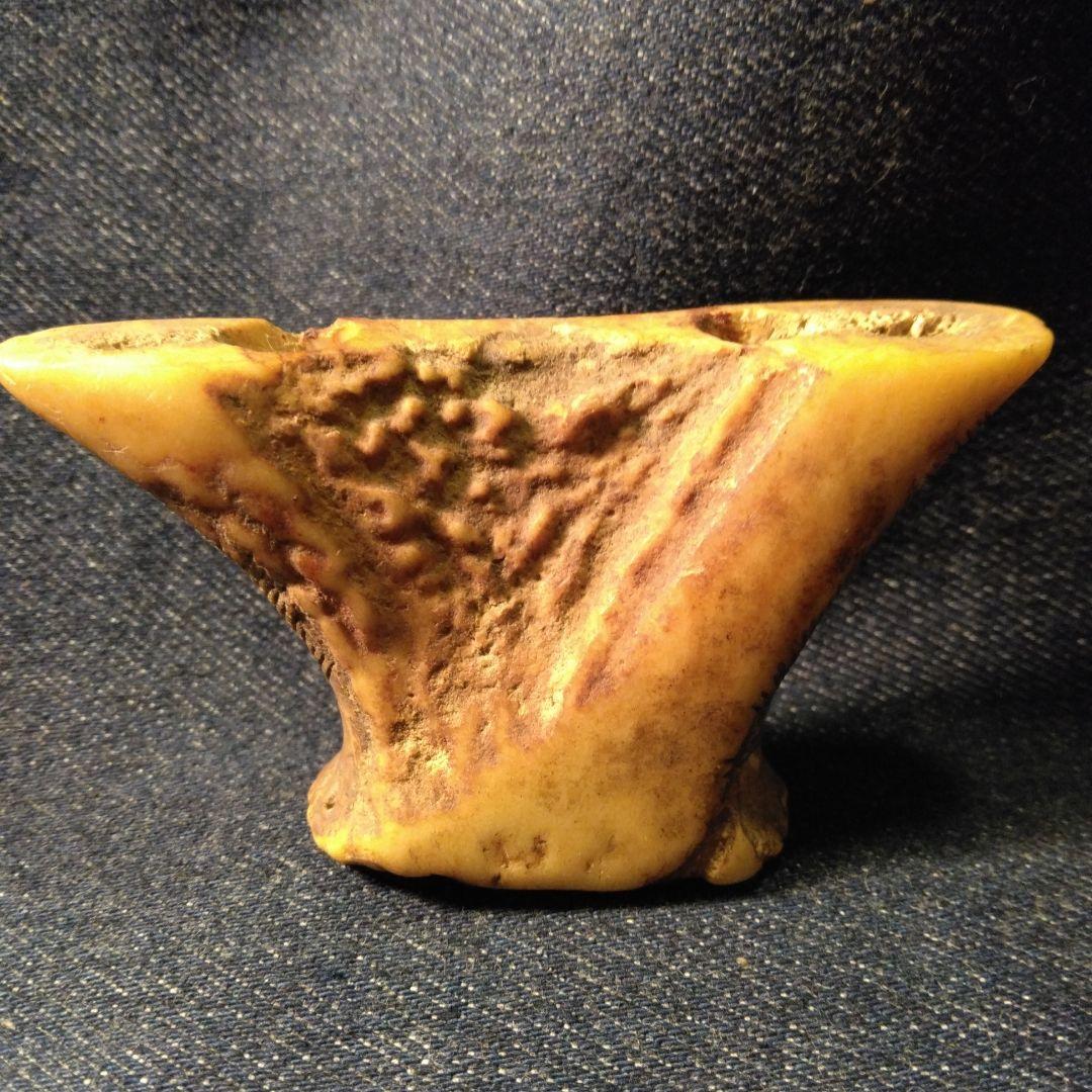 幾何学模様の　1860年代　オブジェ　ボーン幾何学模様