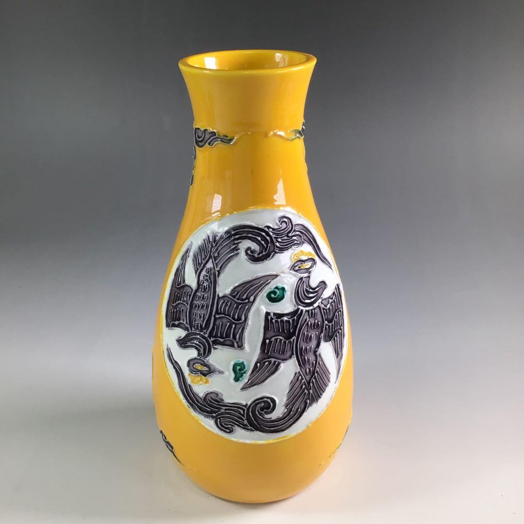 Ｒ１４６　皆具　『平安　昭阿弥造』『黄交趾』『台子皆具』　共箱　茶道具