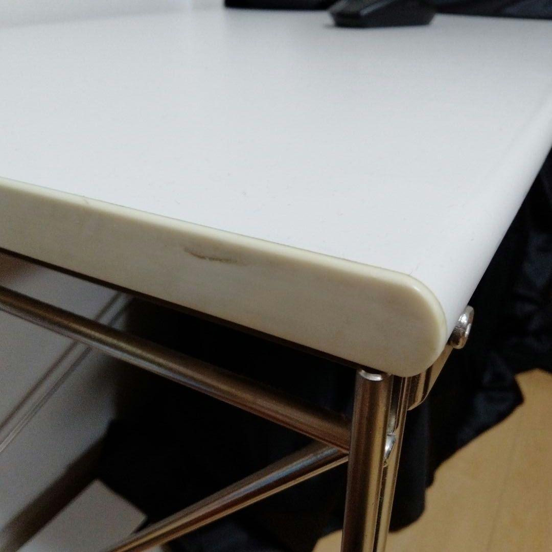 MUJI 無印良品 ステンレスユニットシェルフ デスク 120 × 52