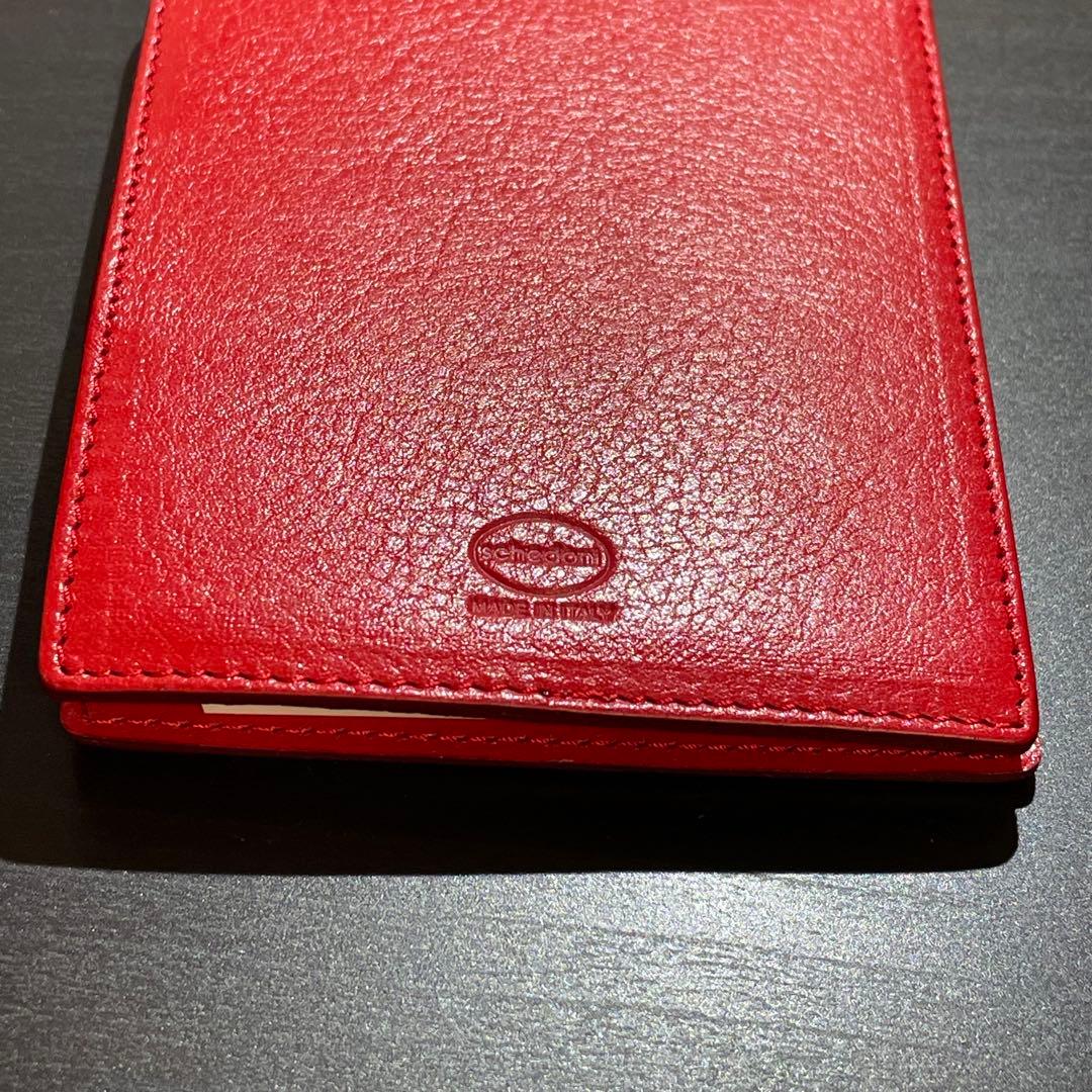 オメガ OMEGA×スケドーニ×フィシャーメモ レザーカバー ボールペン付き