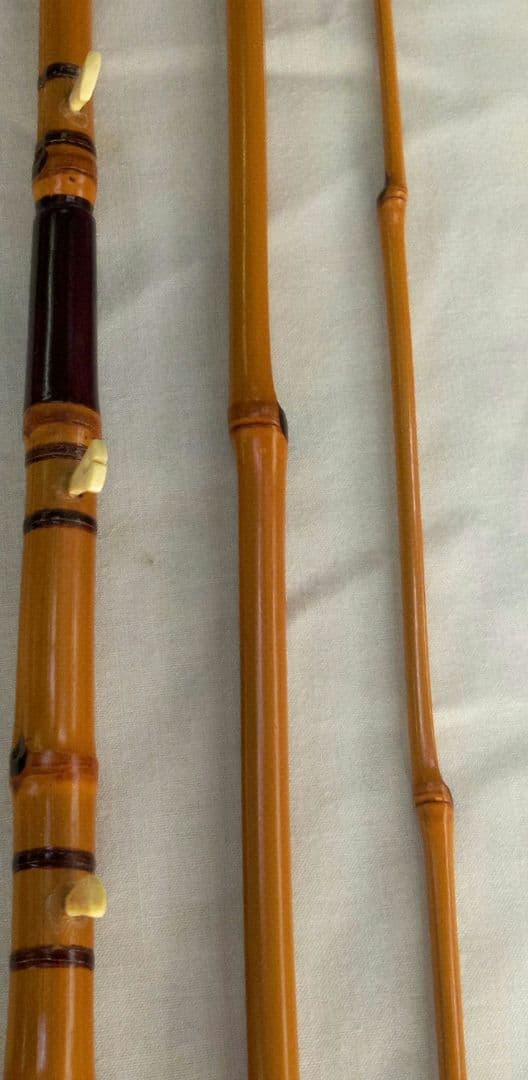 江戸和竿　東正　布袋竹・印籠中通し 3本継　ハゼ竿　細身・軽量竿　良品