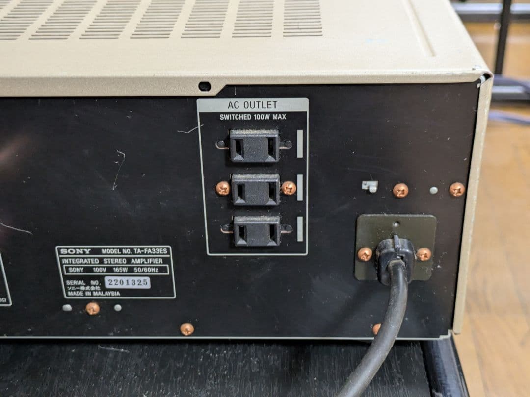 マサキヨ　SONY TA-FA33ES 動作良好です!