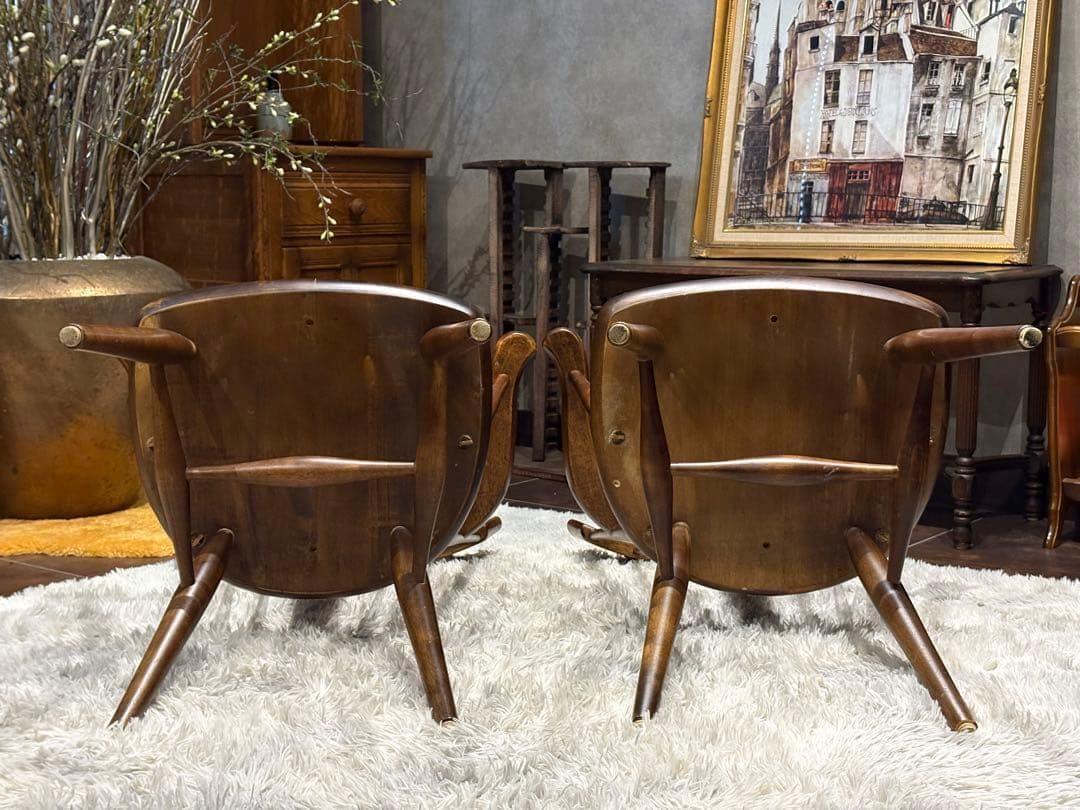 KASHIWA 柏木工　ウィンザーチェア　アームチェア　アンティーク　SY