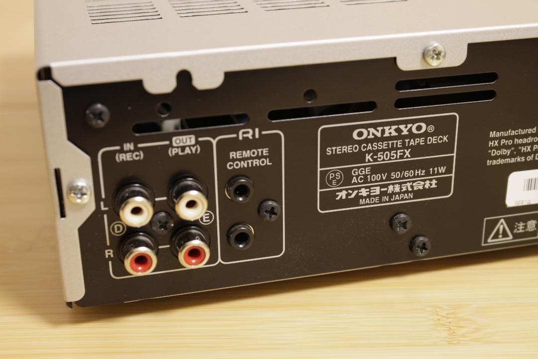【ONKYO】オンキョー K-505FX カセットデッキ INTEC 205