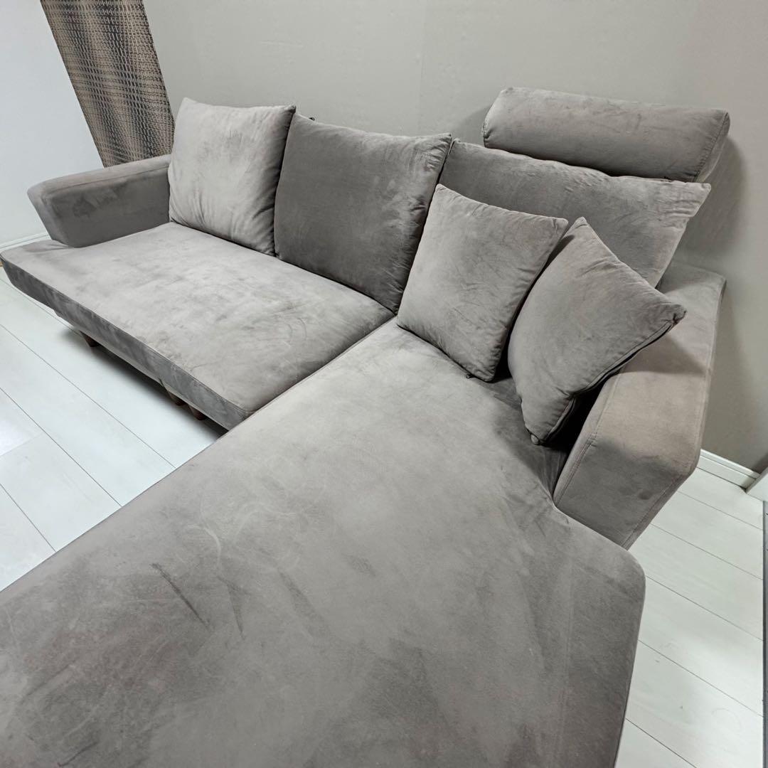 【売切値下！】LOWYA 2.3人掛けソファ　グレー