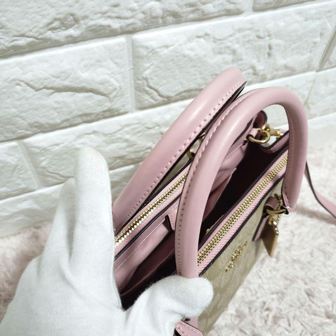 COACH コーチ シグネチャー 2way ショルダーハンドバッグ 美品