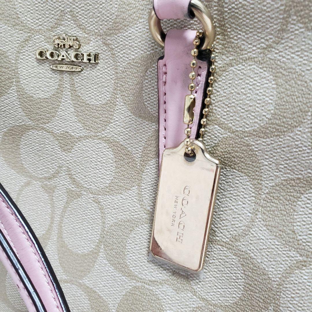 COACH コーチ シグネチャー 2way ショルダーハンドバッグ 美品