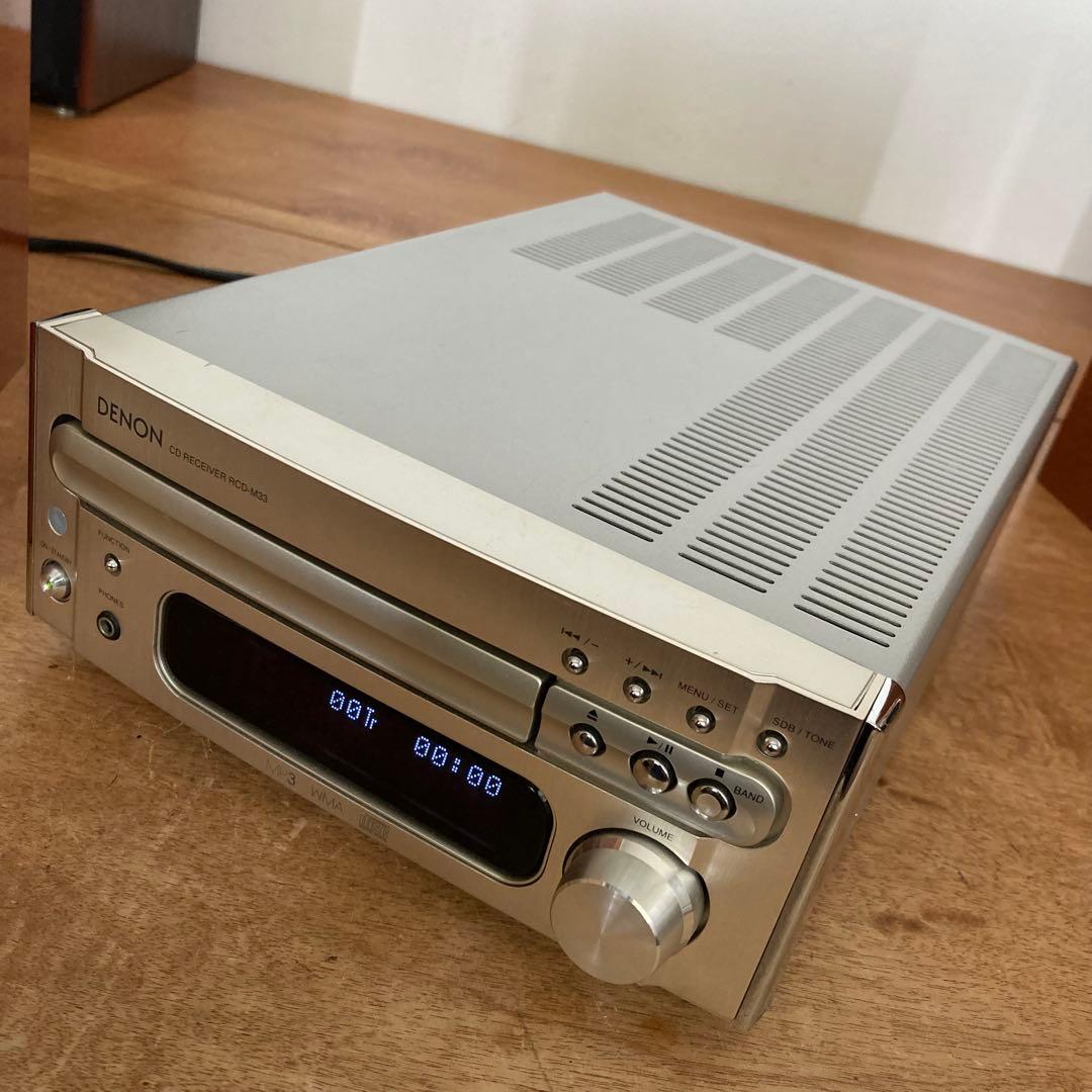 美品 高音質　DENON CDレシーバー RCD-M33 デノン リモコン付