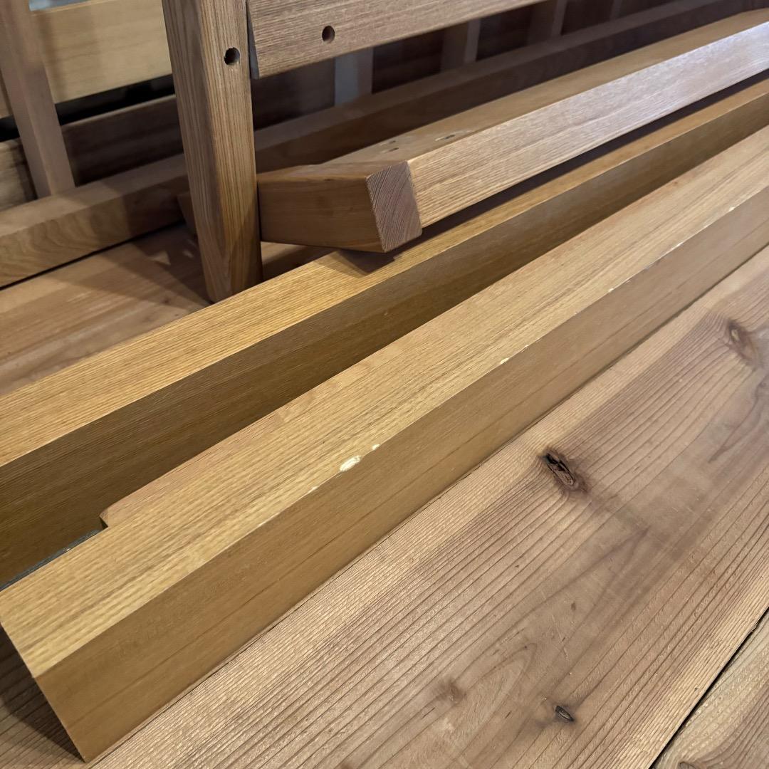 無印良品　タモ材ベッドフレーム・ダブル（ 深澤直人デザイン ）