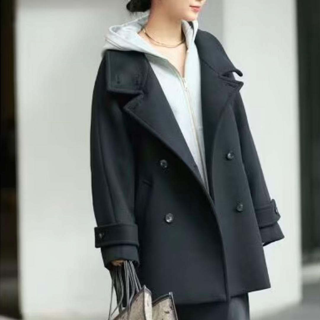 【2024AW】L'ESSAGE スーパー140スタンドショートコート