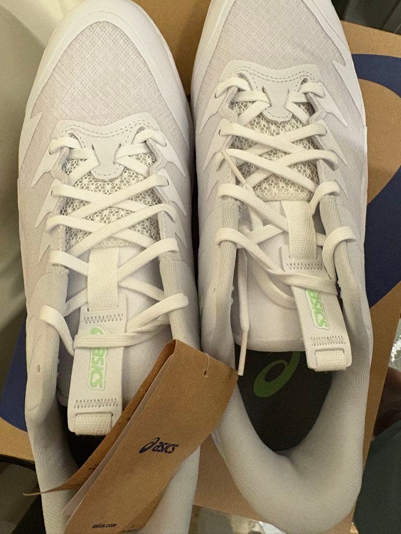 ASICS バスケットボールシューズ ホワイト/ライム