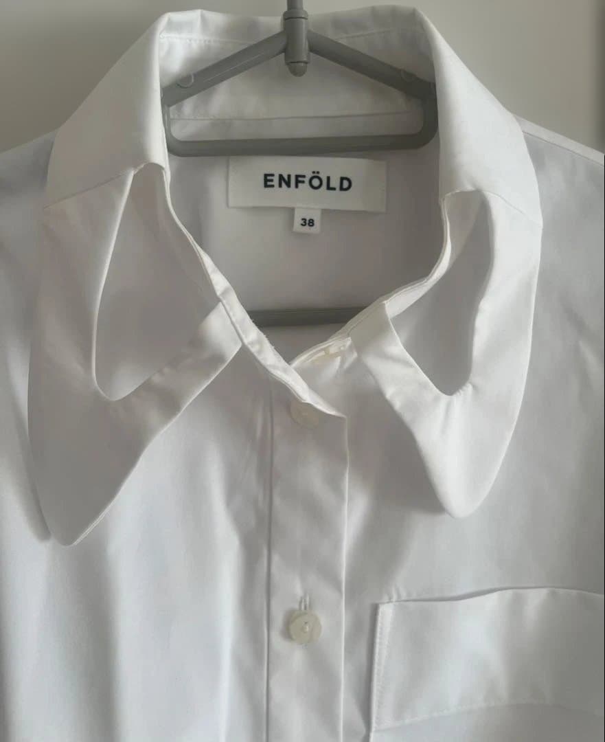 ENFÖLD エンフォルド　HOLE-COLLARSHIRT