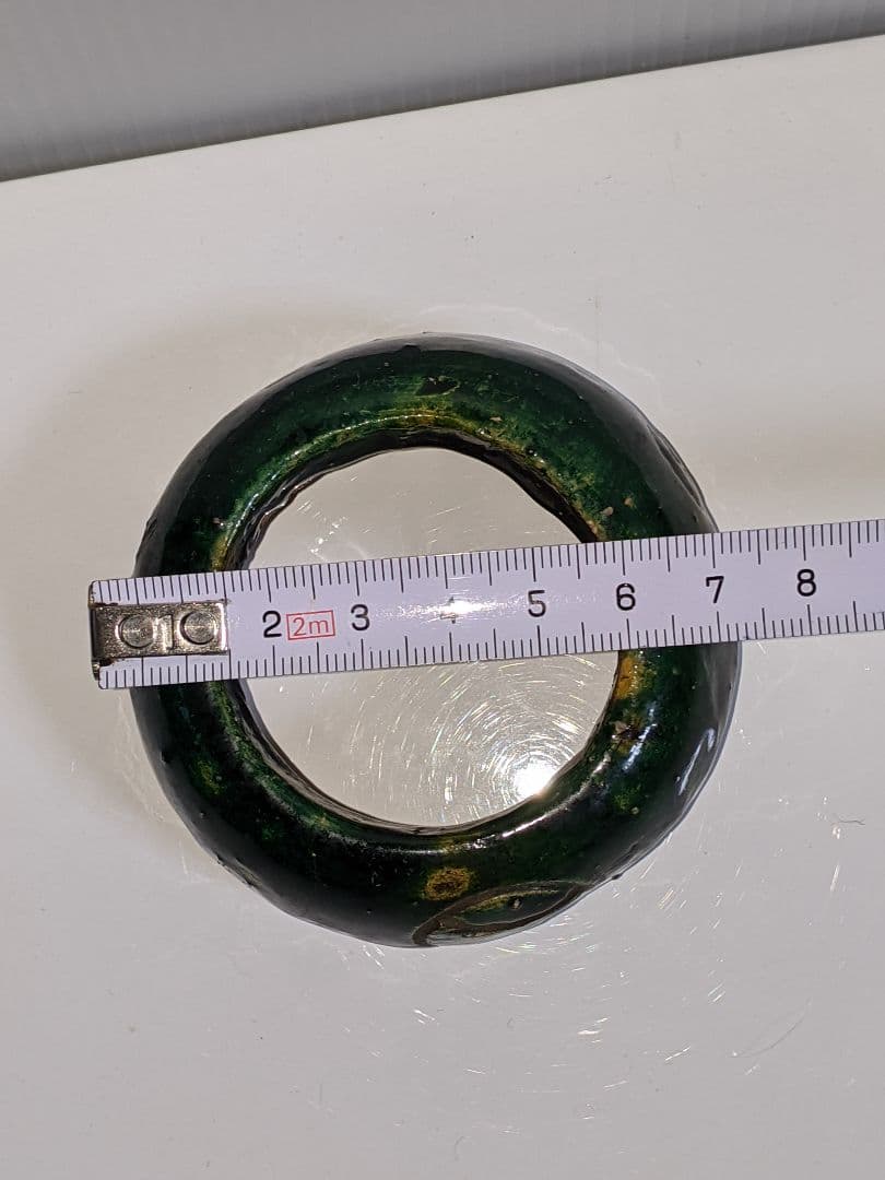 楽焼き　九代了入　蓋置　茶道具