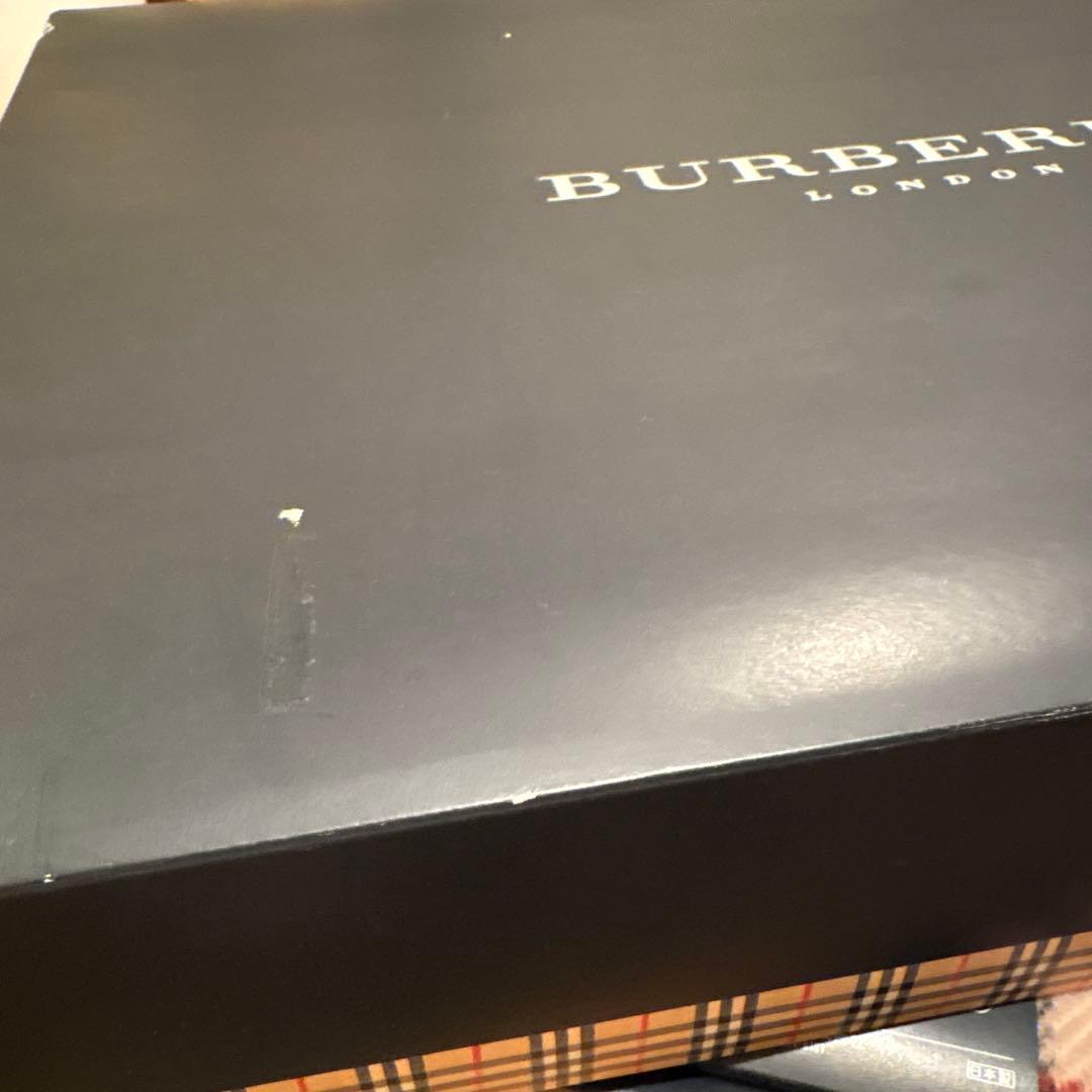 BURBERRY ウール100% チェック柄ブランケット 140x200cm