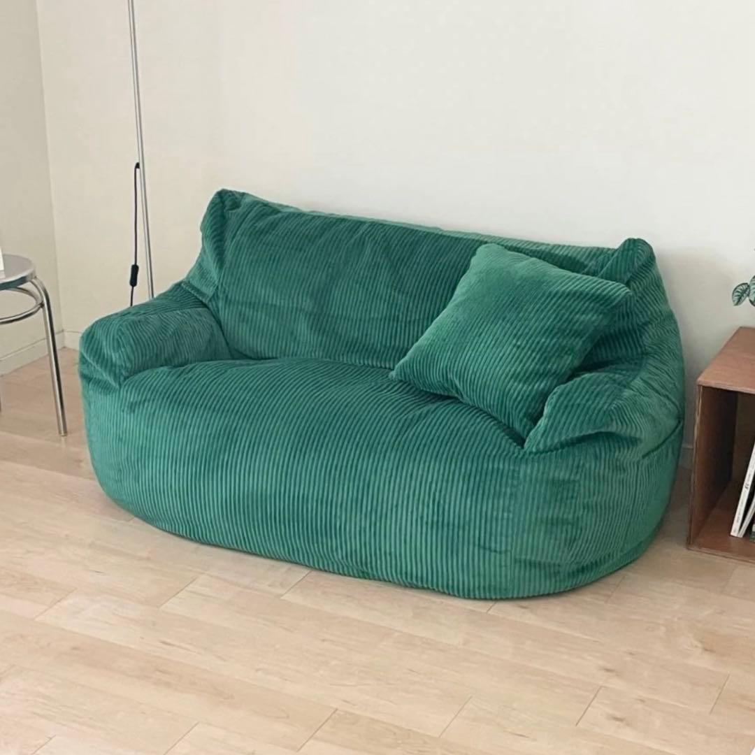 loosy 2人掛け　ビーズソファ　Green