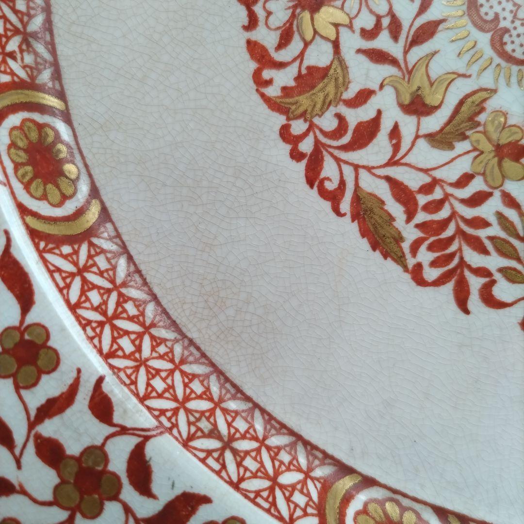 1860年代〜　オールドミントン　デンマーク　オクトゴナル　ディナー皿　※補修有