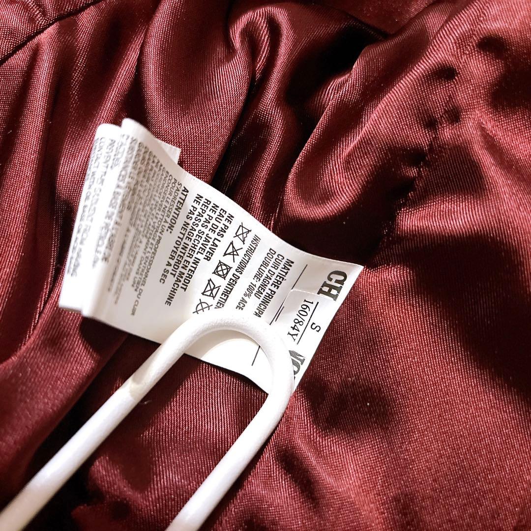 シェビニオン シングルライダース レザージャケット バイク女子 赤