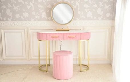 プリンセス家具｜プチロココ プリンセスドレッサー（スツール付き）