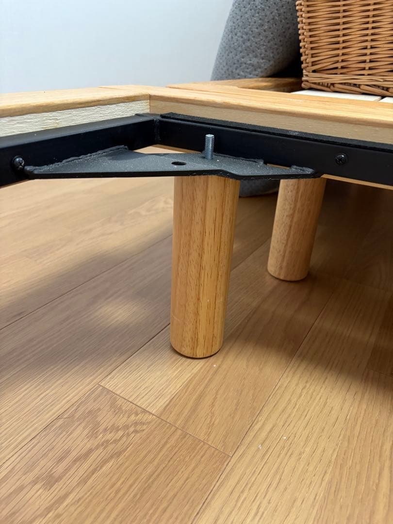 無印良品　木製ベッドフレーム　シングルサイズ　20cm脚付き