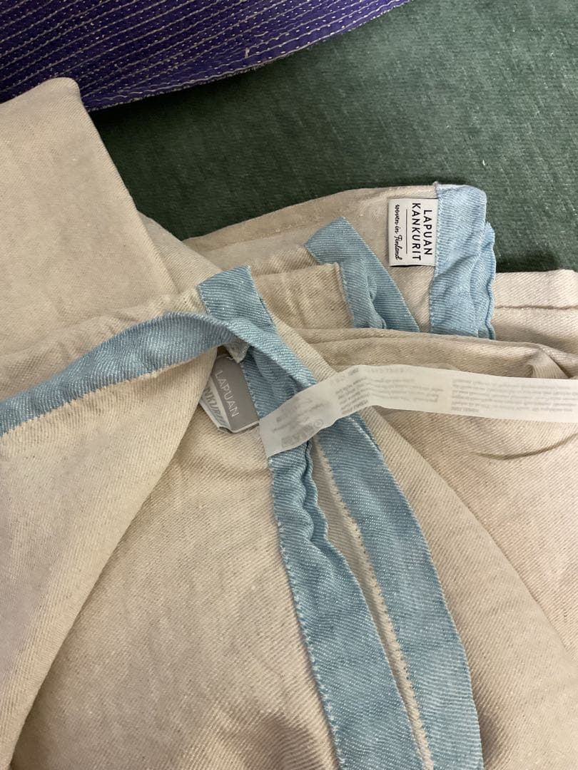 ラプアンカンクリ　リネン　ブランケット　２枚セット