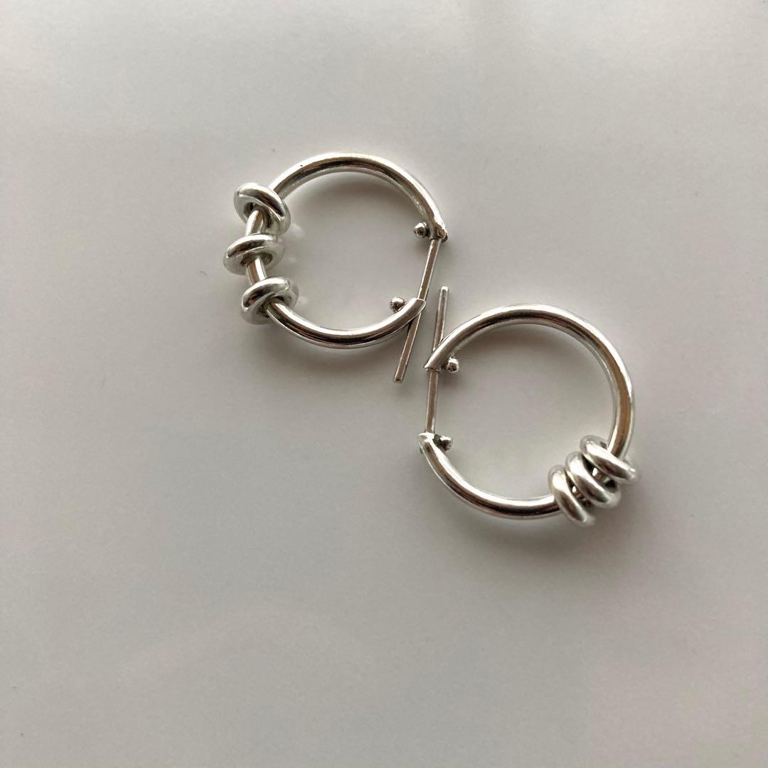 両耳　コムドット　ヤマト着用　ピアス　登坂着用　オールシルバー925 プープ