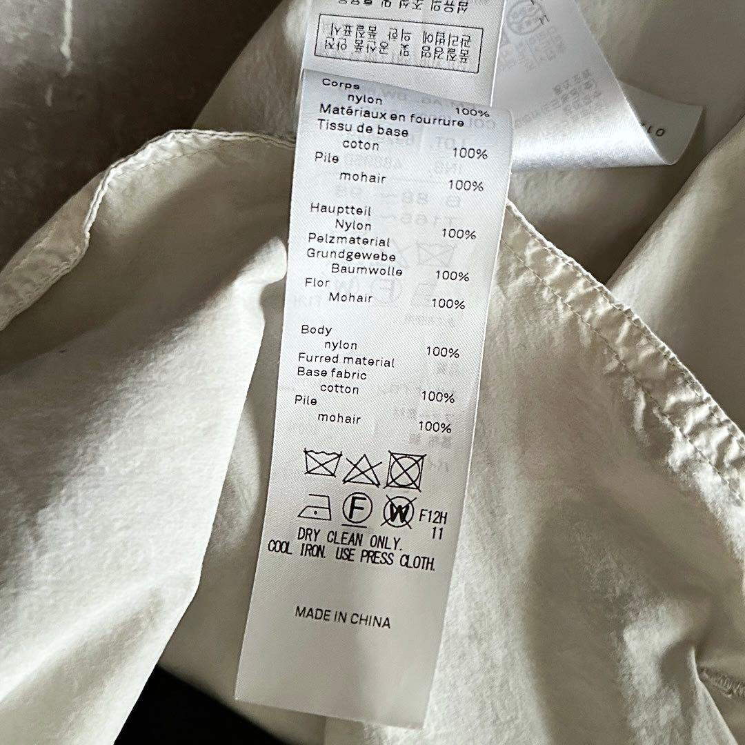 ATON × H BEAUTY&YOUTH モヘア ファー モッズコート グレー