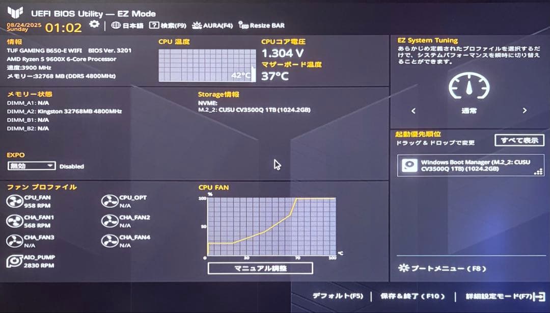 【特価】ゲーミングpc新品RYZEN5 9600x rx7900greSSD1T