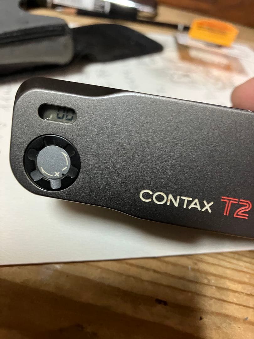 ジャンク　CONTAX T2 コンパクトカメラ Titan Silver