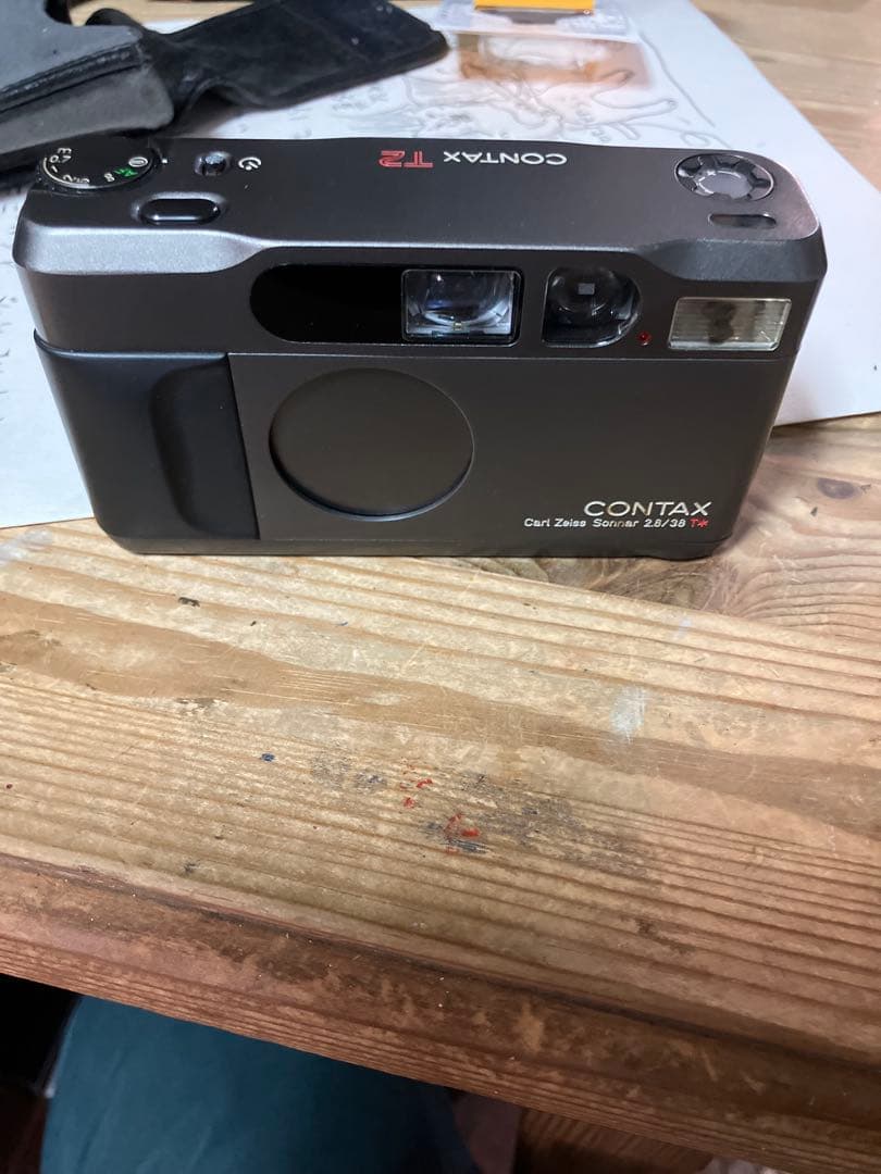 ジャンク　CONTAX T2 コンパクトカメラ Titan Silver