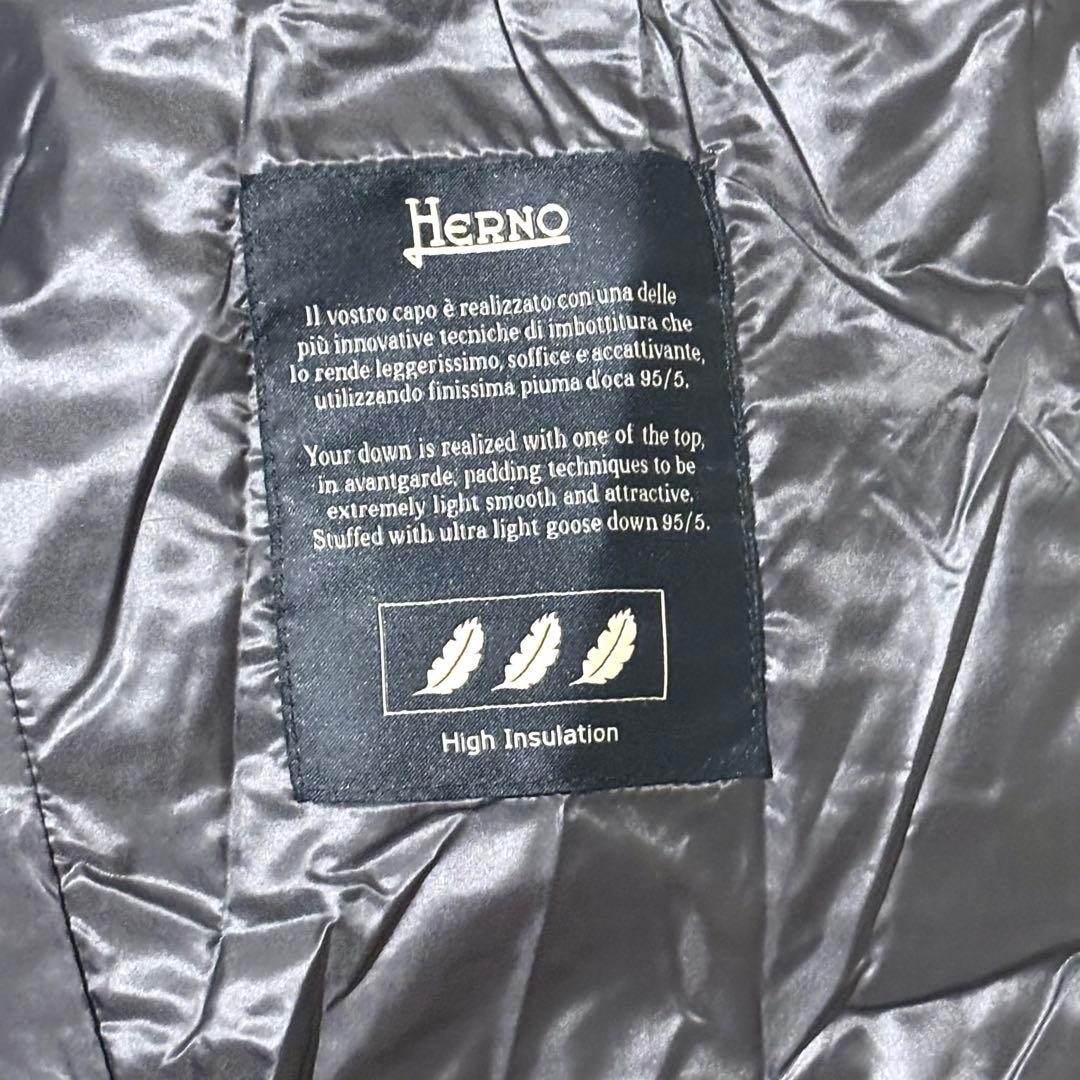 HERNO ヘルノ N-3B ダウンジャケット 48 ブラック フーディー