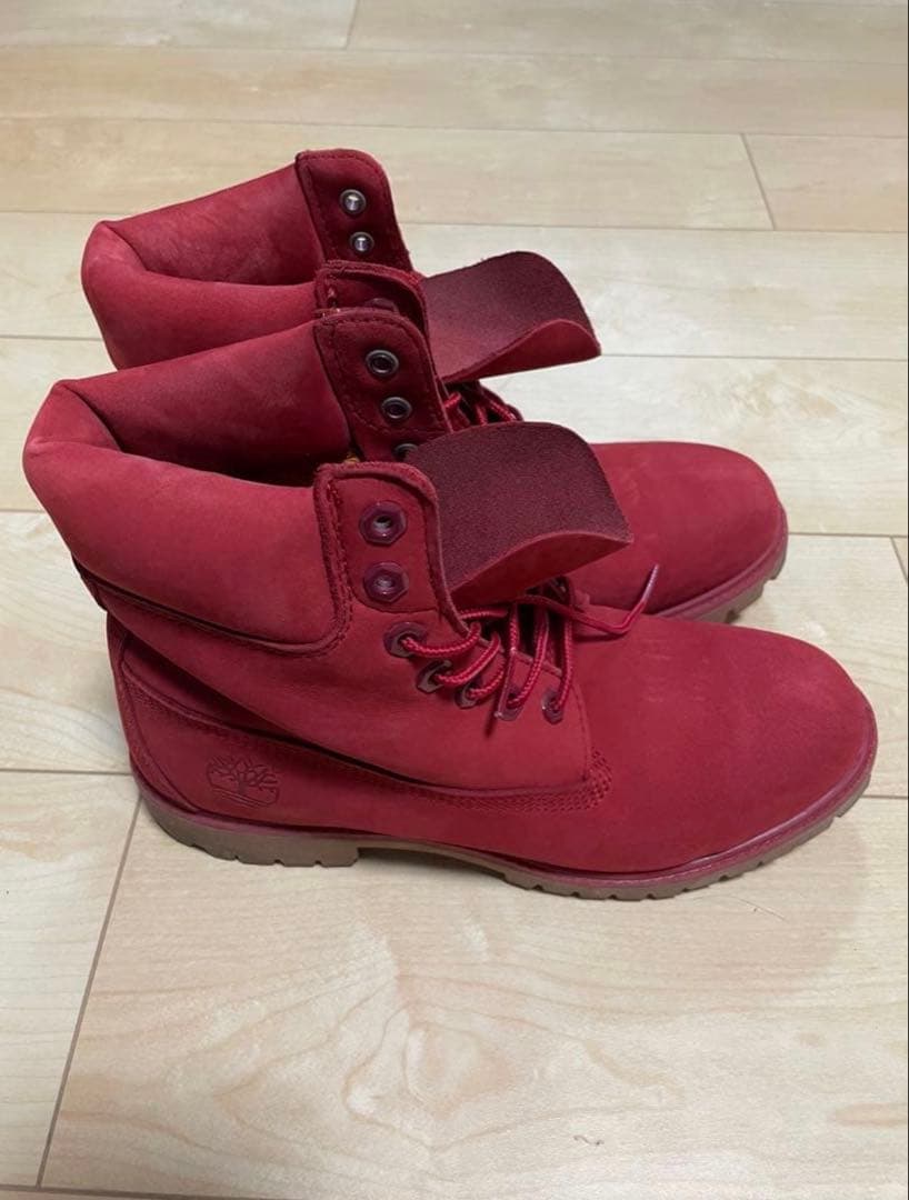Timberlandブーツ 赤 レッド