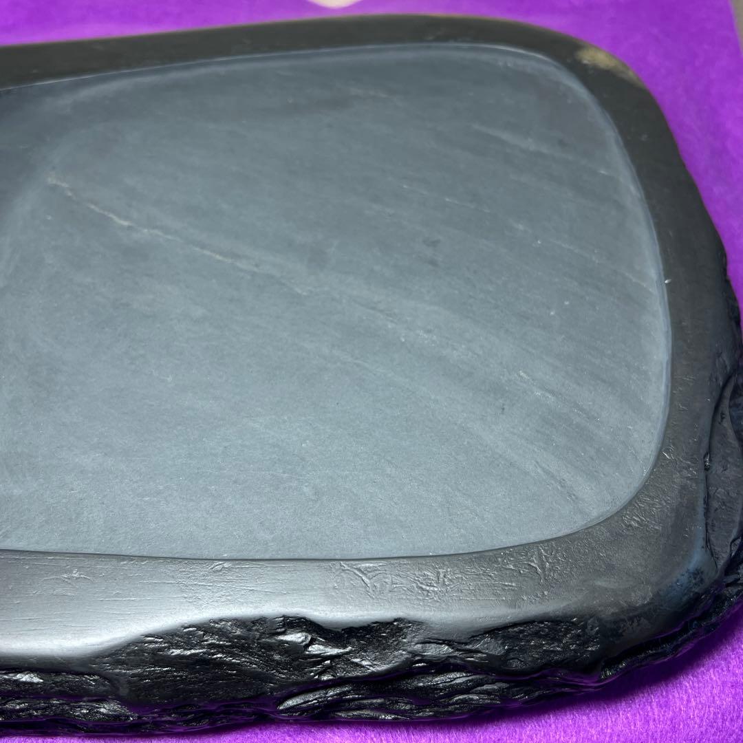 ⭕️ＦＵKＵ⭕️ 大型雨畑硯　芳龍閣硯舗鑑製