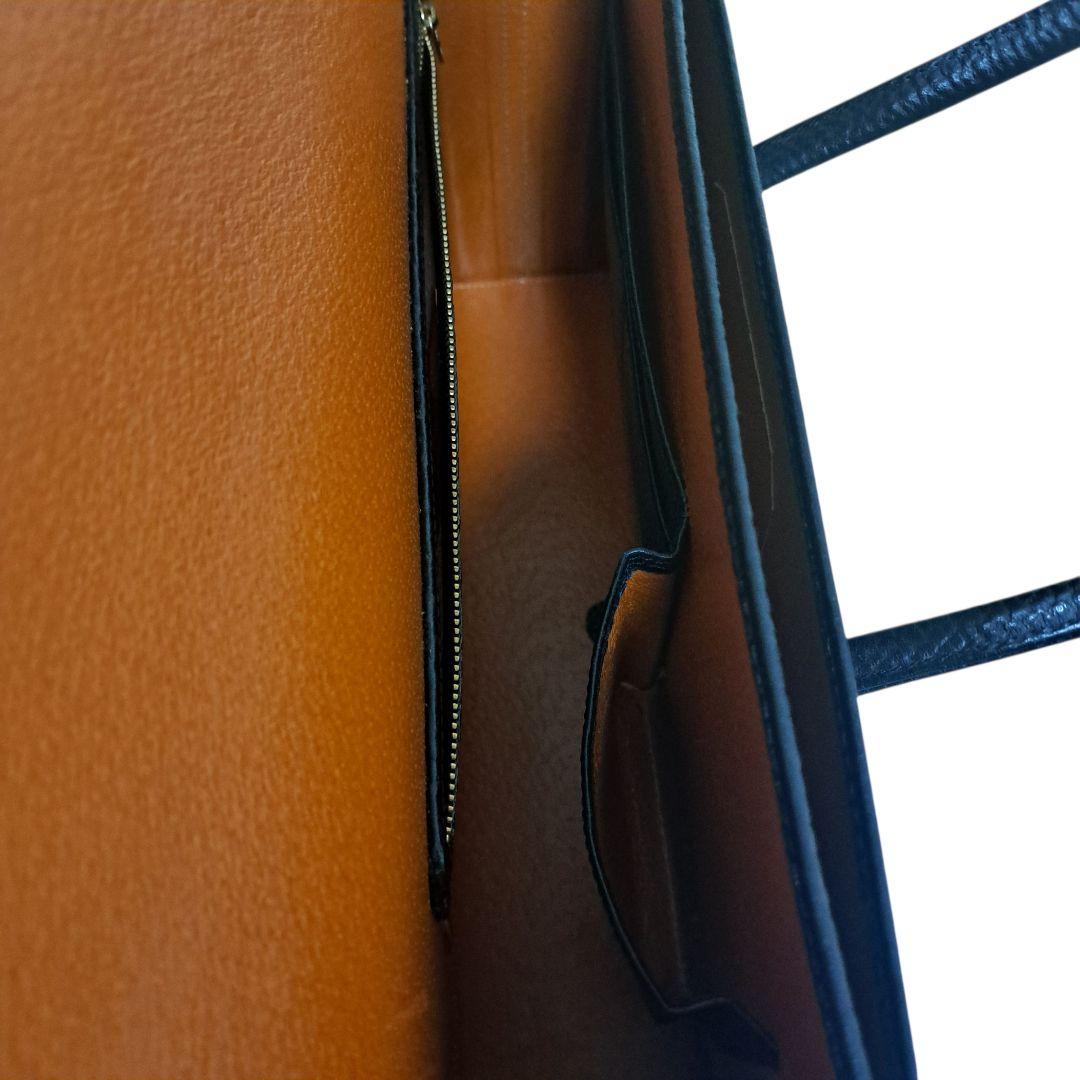 銀座タニザワ レザー バッグ 革鞄 ブル ・二本手フラップ ブリーフケース