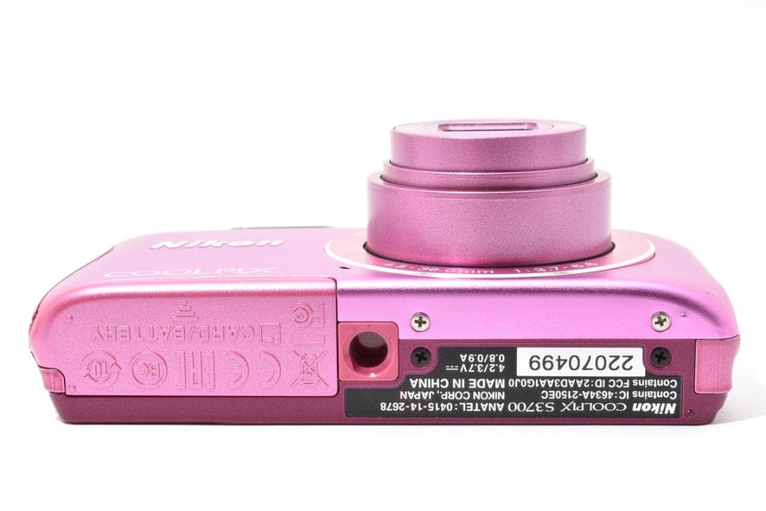ニコン　Nikon COOLPIX S3700 ピンク　コンパクトデジタルカメラ